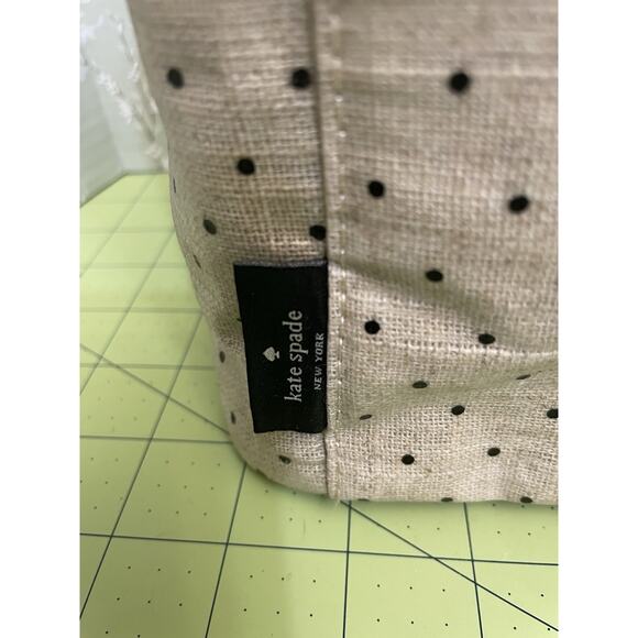 Kate Spade New York Out To Lunch Insulated Bag Zippered Make Up Tote Polka Dot - Picture 4 of 11